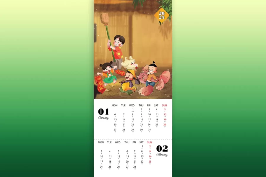 Lịch treo tường 7 tờ - Ảnh 3