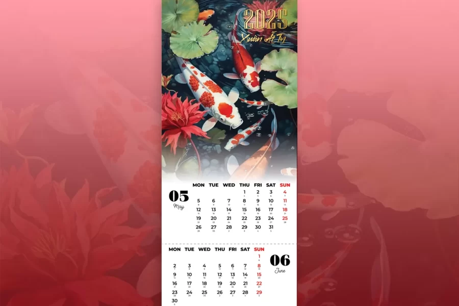 Lịch treo tường 7 tờ - Ảnh 5