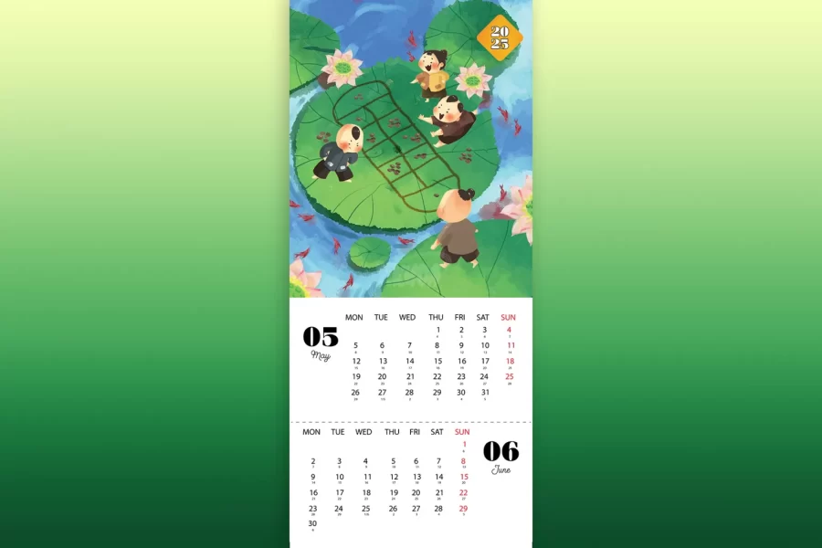 Lịch treo tường 7 tờ - Ảnh 4