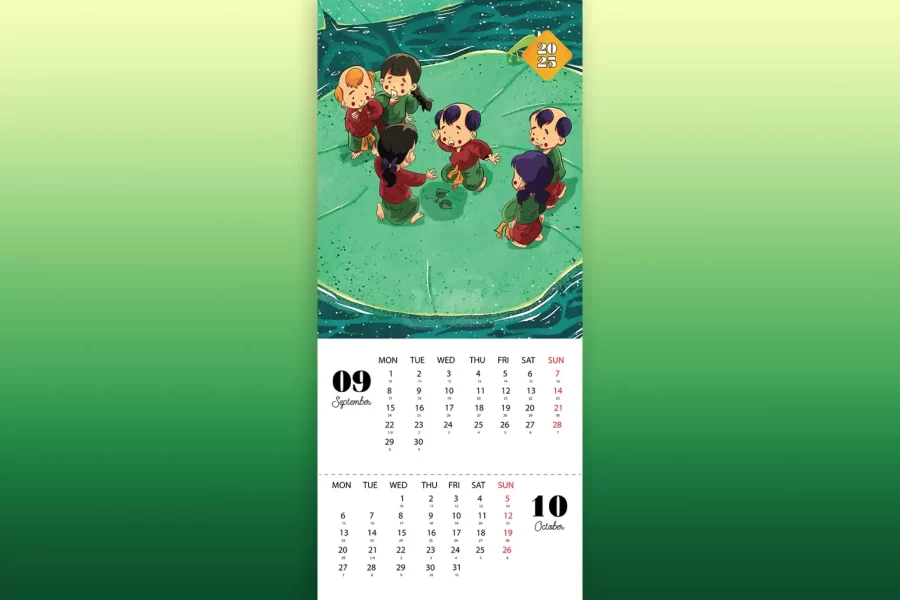 Lịch treo tường 7 tờ - Ảnh 6