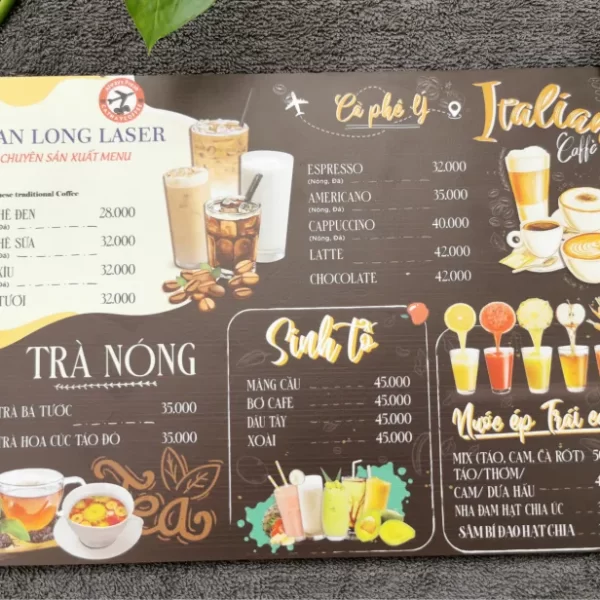 Menu, thực đơn