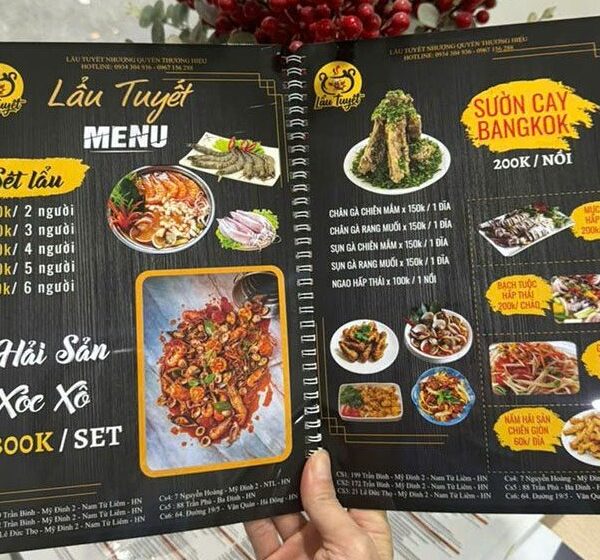 Menu, thực đơn