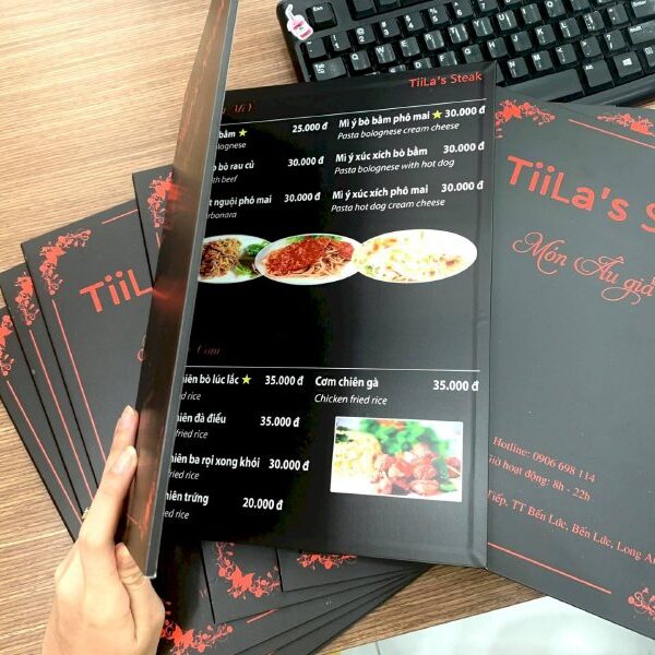 Menu, thực đơn
